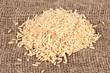 brown rice on sacking