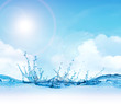 blue sky abstract background for design