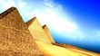 Egyptian pyramids animation.