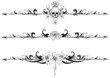 set of gothic borders