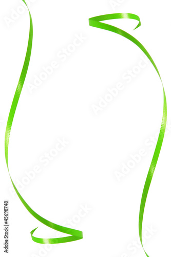 Illustration: Green ribbon frame Green ribbon frame