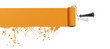 Farbroller Orange Klecks
