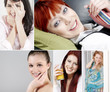 Compilation of smiling women