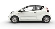 Compact White Car