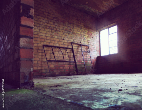 Photo: empty abandoned room empty abandoned room