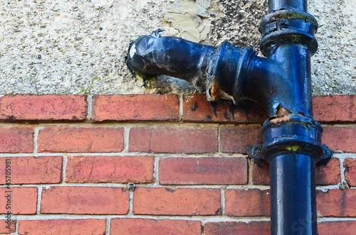 Photo: Toilet waste pipe in need of repair Toilet waste pipe in need of repair