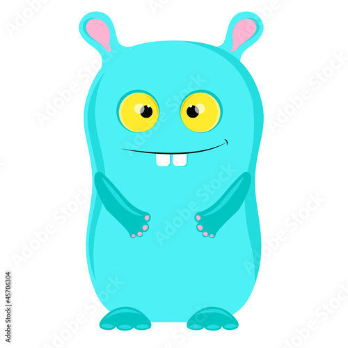 Blue vector cartoon monster by oxanaart, Royalty free vectors ...