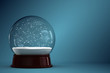3d render of empty snow globe