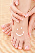 care for beautiful woman legs