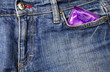 Condom and jeans