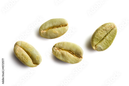 Photo: green coffee beans green coffee beans
