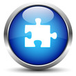 Puzzle Button Blau
