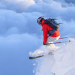 Sprung ins Nichts über den Wolken