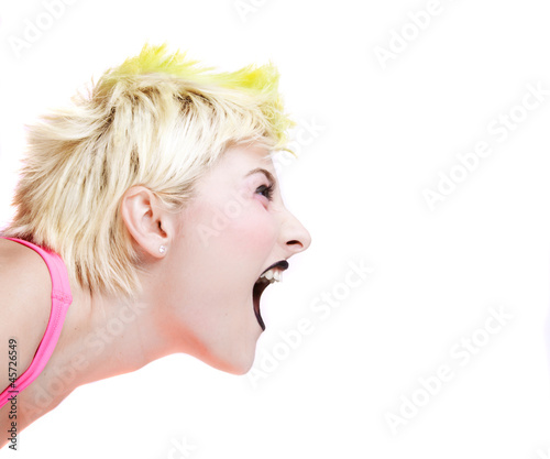 Photo: Punk Girl Shouting Punk Girl Shouting