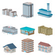 建物　イラスト　住宅　ビル