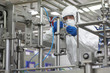professional in  uniform at work in high tech environment