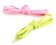 Colorful shoelaces isolated on white