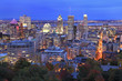 Photo: Monteal skyline at dusk, autumn colors Monteal skyline at dusk, autumn colors