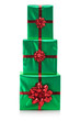 Three presents isolated