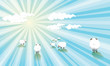 Abstract Clouds and Sheep