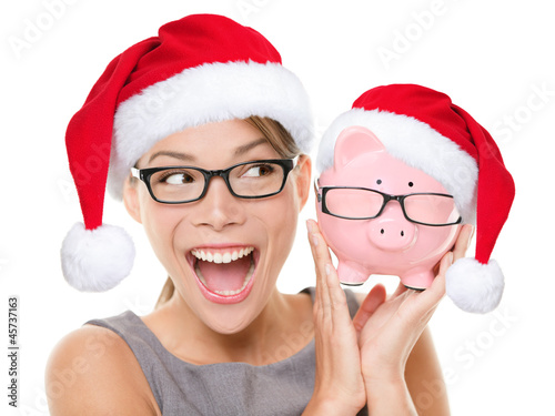 Photo: Christmas glasses eyewear sale concept Christmas glasses eyewear sale concept