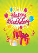 Happy Birthday vector card