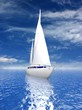Sailing luxury yacht