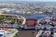 View from the helicopter for Buenos Aires, Argentina
