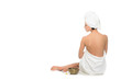 Foto: erholte junge frau beim wellness erholte junge frau beim wellness