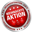 Button "Weihnachtsaktion" Kugeln rot/silber