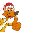 Sparfuchs mit Weihnachtsdeko