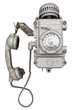 Old huge vandal proof phone. Clipping path included.