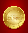 golden top rated badge