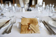 Table set for an event party