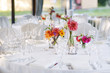 Table set for an event party