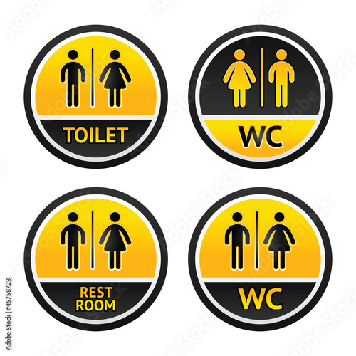 Vector: Toilet symbols Toilet symbols