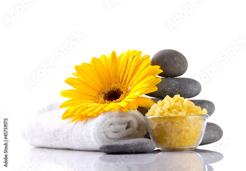 Photo: spa accessories and flower spa accessories and flower
