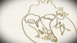 Human Heart structure animation illustration  Shallow Depth of F