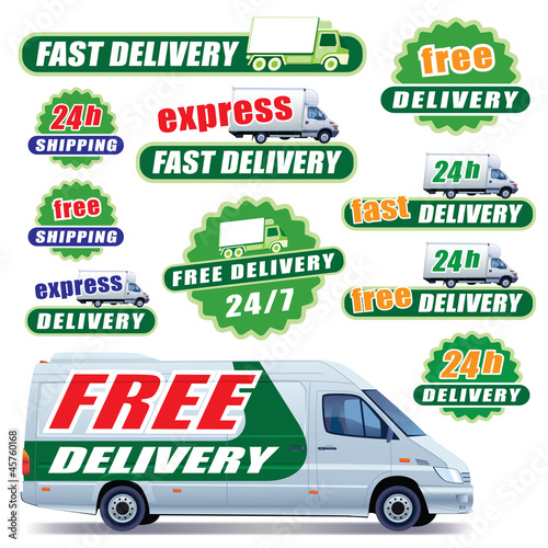 Vector: Green delivery Green delivery