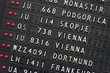 airport depeartures display detail