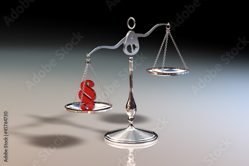 Illustration: Waage Paragraph Silber Waage Paragraph Silber
