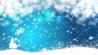 Blue snowing background