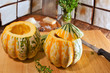 Photo: Preparing to make Pumpkin Soup with cheese and thyme Preparing to make Pumpkin Soup with cheese and thyme