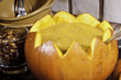 Photo: Cream of Pumpkin Soup served in skin Cream of Pumpkin Soup served in skin