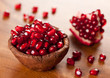 Ripe pomegranate in a bowl