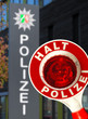 Polizeikelle Halt Polizei Anhaltestab