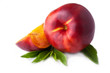 nectarine isolated on white background