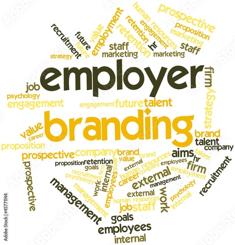 Illustration: Word cloud for Employer Branding Word cloud for Employer Branding