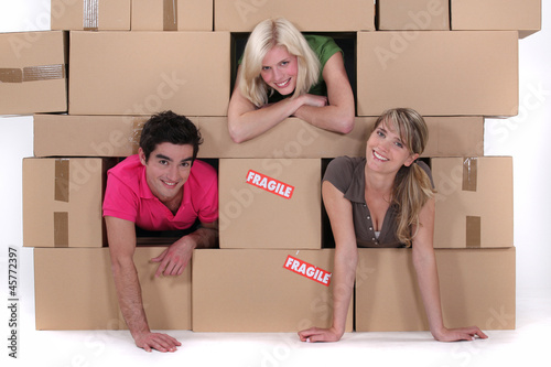 Photo: Friends moving out. Friends moving out.