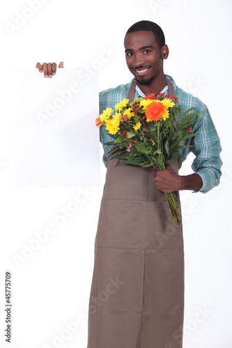Photo: Male florist Male florist